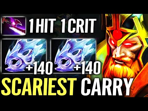🔥 WTF 2x Crit + 2x Moonshard Wraith King — 1HIT 1CRIT MAX AS Scariest Carry Top Rank Dota 2 Pro