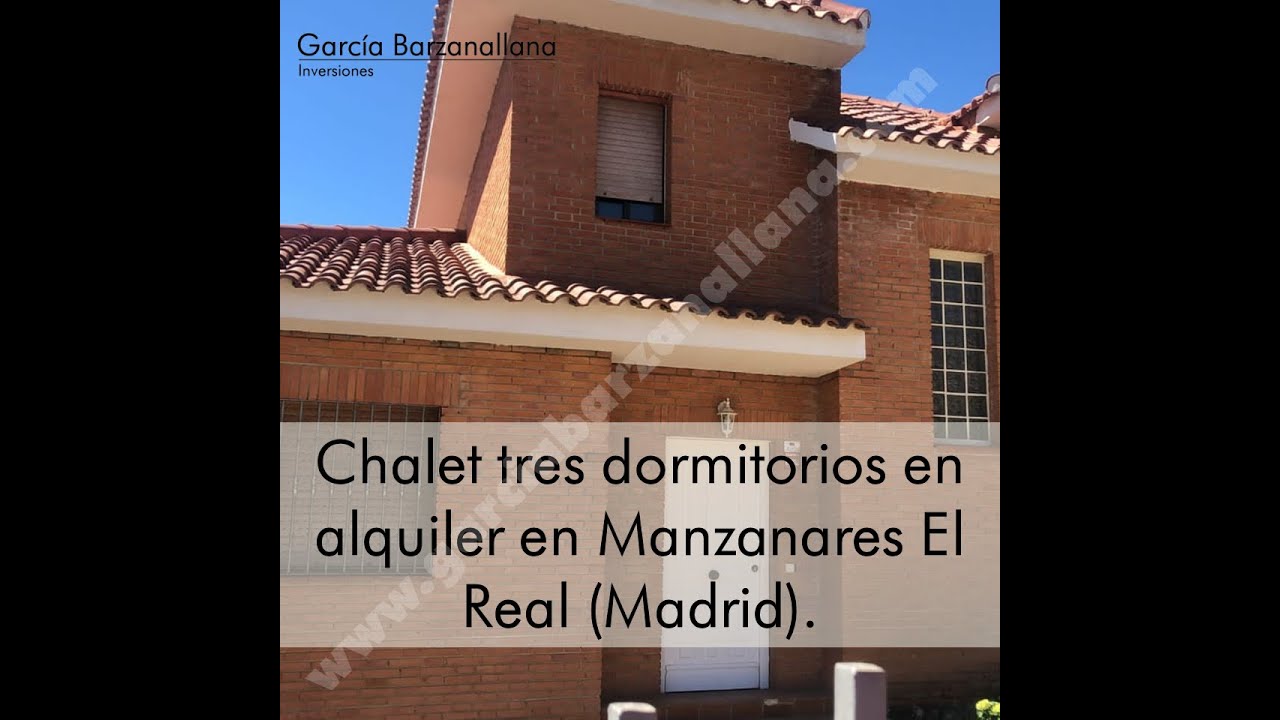 CHALET EN ALQUILER EN MANZANARES EL REAL