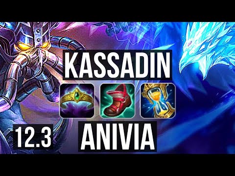 KASSADIN vs ANIVIA (MID) | Rank 2 Kassadin, Legendary, 16/3/3, Rank 20 | TR Challenger | 12.3
