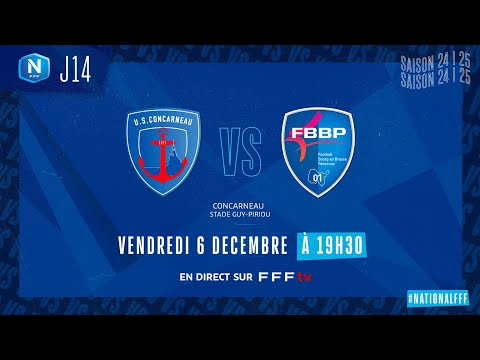 J14 I US Concarneau vs FBBP01 en replay (2-1) I National FFF 2024-2025