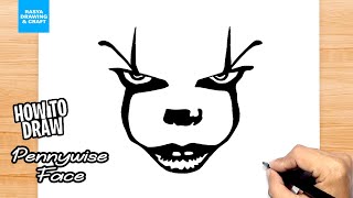 How to draw Pennywise Face