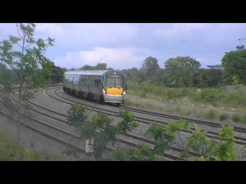Irish Rail 22000 DMU 22036 passes Stacummy Bridge going to Limerick