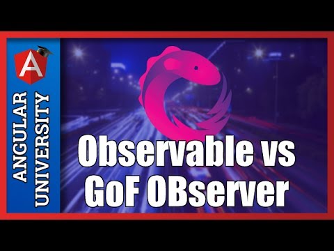 💥 The Observable Reactive Pattern vs the Gang Of Four Observer Pattern - An Important Difference
