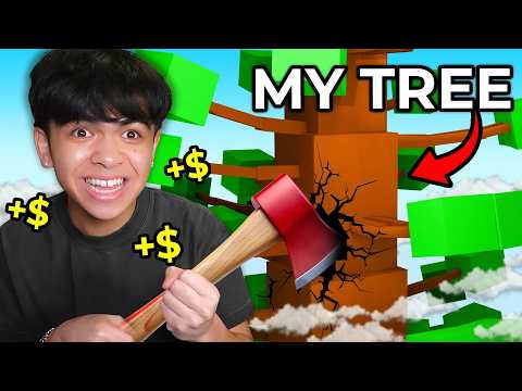 Chopping the TALLEST TREE in Roblox..
