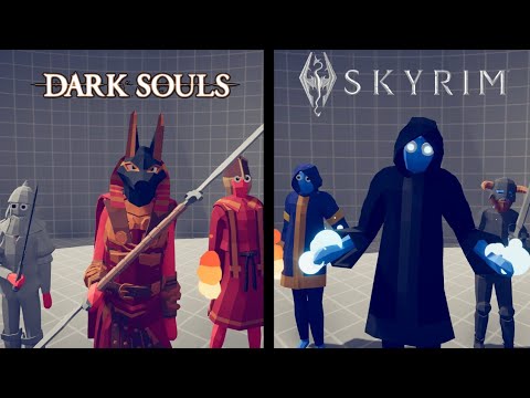 DARK SOULS Team vs SKYRIM Team IN TABS - Totally Accurate Battle Simulator