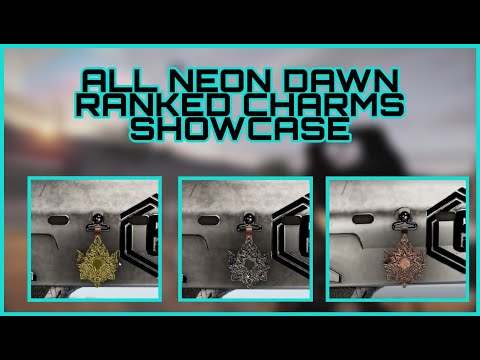 R6 LEAKS | ALL NEON DAWN RANKED CHARMS SHOWCASE - RAINBOW SIX SIEGE