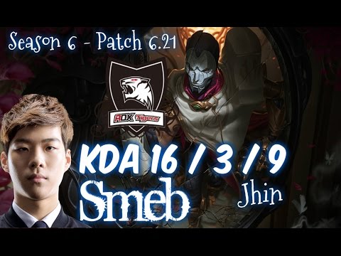 ROX Smeb JHIN vs JINX ADC - Patch 6.21 KR Ranked