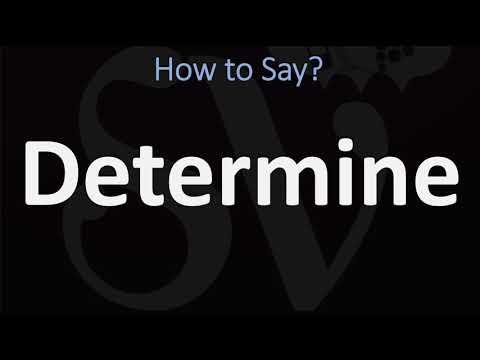 How to Pronounce Determine? (CORRECTLY)