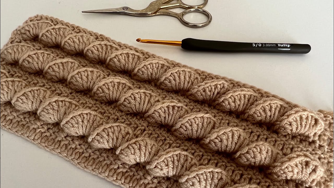 DIFFERENT AND EASY 💯👌 3D Simple Crochet Baby Blanket, Shawl, Scarf Pattern For Beginners