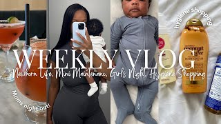 VLOG: LIFE WITH A NEWBORN, MINI MAINTENANCE, GIRLS NIGHT, HYGIENE SHOPPING | FIRST TIME MOM