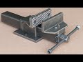 How To Make A Bench Vise Diy Metal Bench Vise Without Welding DIY