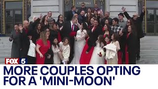 More couples opting for a 'mini-moon'