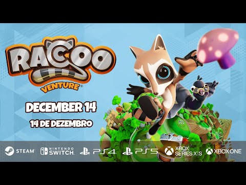 Raccoo Venture - Launch Trailer | Nintendo Switch, PS4, PS5, Xbox One, Xbox Series S|X and Steam
