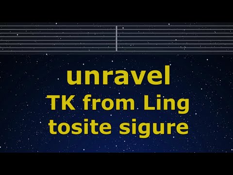 Karaoke♬ unravel - TK from Ling tosite sigure  【No Guide Melody】 Lyric Tokyo Ghoul