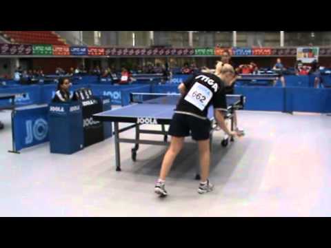 110423 Linz, JGT, Simone Dueholm - Mireia Badosa