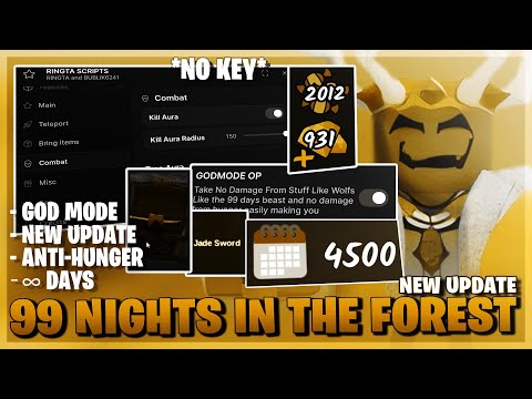 99 Nights In The Forest Script *NO KEY* - New Update, Anti Hunger, God Mode, Secret Chest & More! 🌲🌿