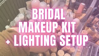 My pro bridal makeup kit tour | full wedding day setup 2024