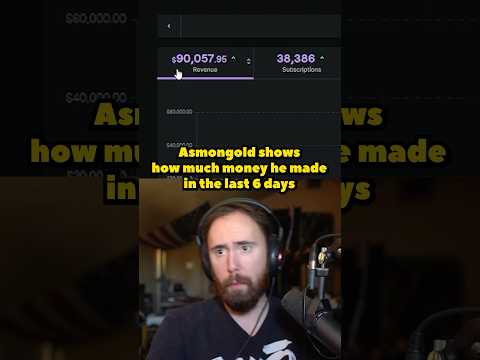 Asmongold Shows His Twitch Revenue On Stream