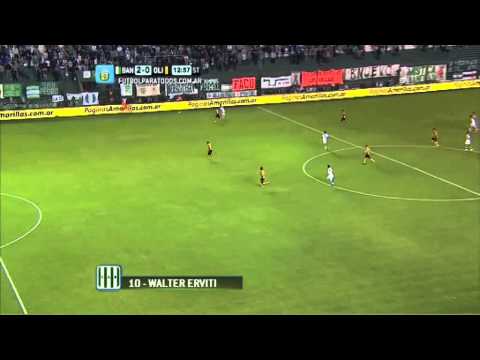 Gol de Erviti. Banfield 2 - Olimpo 0. Fecha 14. Torneo Primera División 2014. FPT