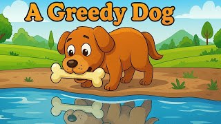 A Greedy Dog | Moral Story for Kids | Greed Leads to Loss /English Story @TheStoryZon