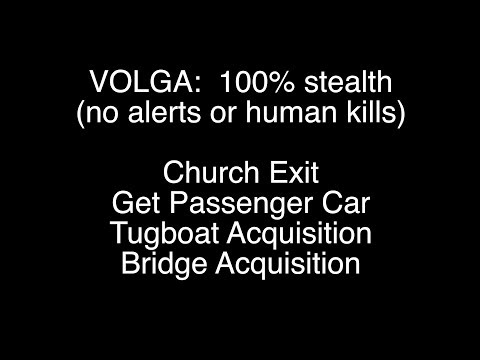 Metro Exodus: Church, Passenger Car, Tugboat, Bridge (100% stealth)