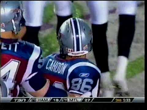 CFL 2008 HAMILTON TIGER CATS AT MONTREAL ALOUETTES