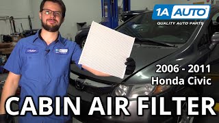 How to Replace Cabin Air Filter 2006-2011 Honda Civic