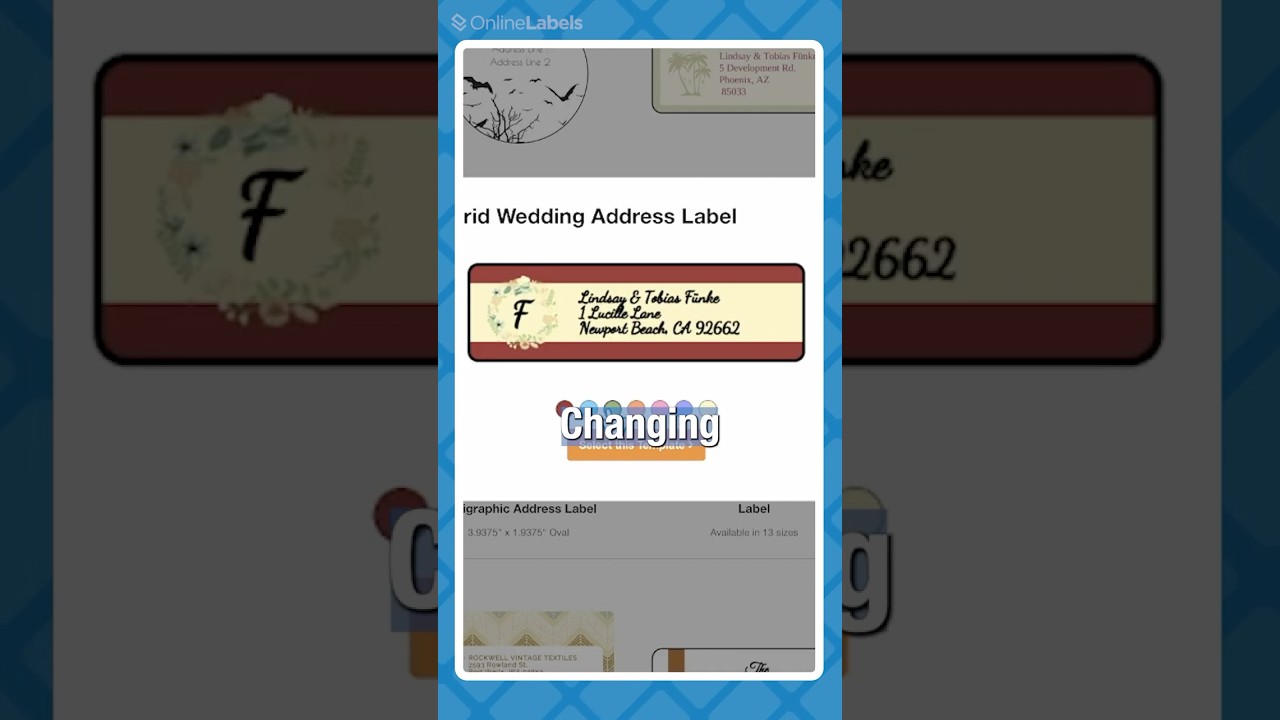 Free Address Label Templates! 🏠🏷️  (design tips)
