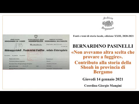 BERNARDINO PASINELLI: «Non avevamo altra scelta che provare a fuggire».