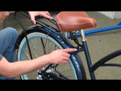 Beachbikes.com - Installing a bicycle rear carrier on a beach cruiser bike