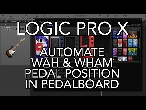 Logic Pro X - Automate Wah and Wham Pedal Position in Pedalboard