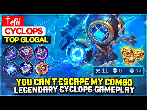 You Can't Escape My Combo, Legendary Cyclops Gameplay [ Top Global Cyclops ] Ťøfü - Mobile Legends