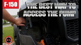 How to access the windshield washer pump on your F-150