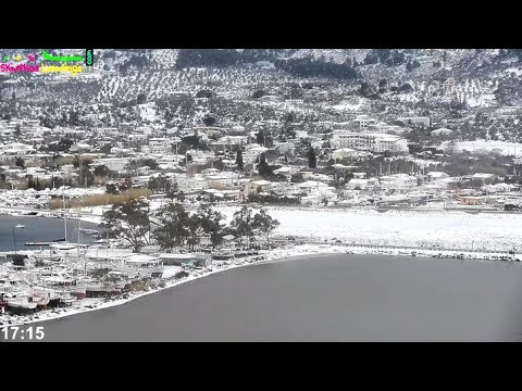 Snow 🌨️ in Skiathos Island ❄️ 25 January 2022 (Part A)