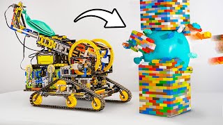 Lego Engineering: Machines vs Tower Challenge