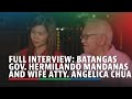 EXCLUSIVE: Batangas Gov. Hermilando Mandanas and Atty. Angelica Chua talk about their recent wedding