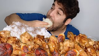real mukbang | Grilled chicken and rice, delicious chicken, tomatoes