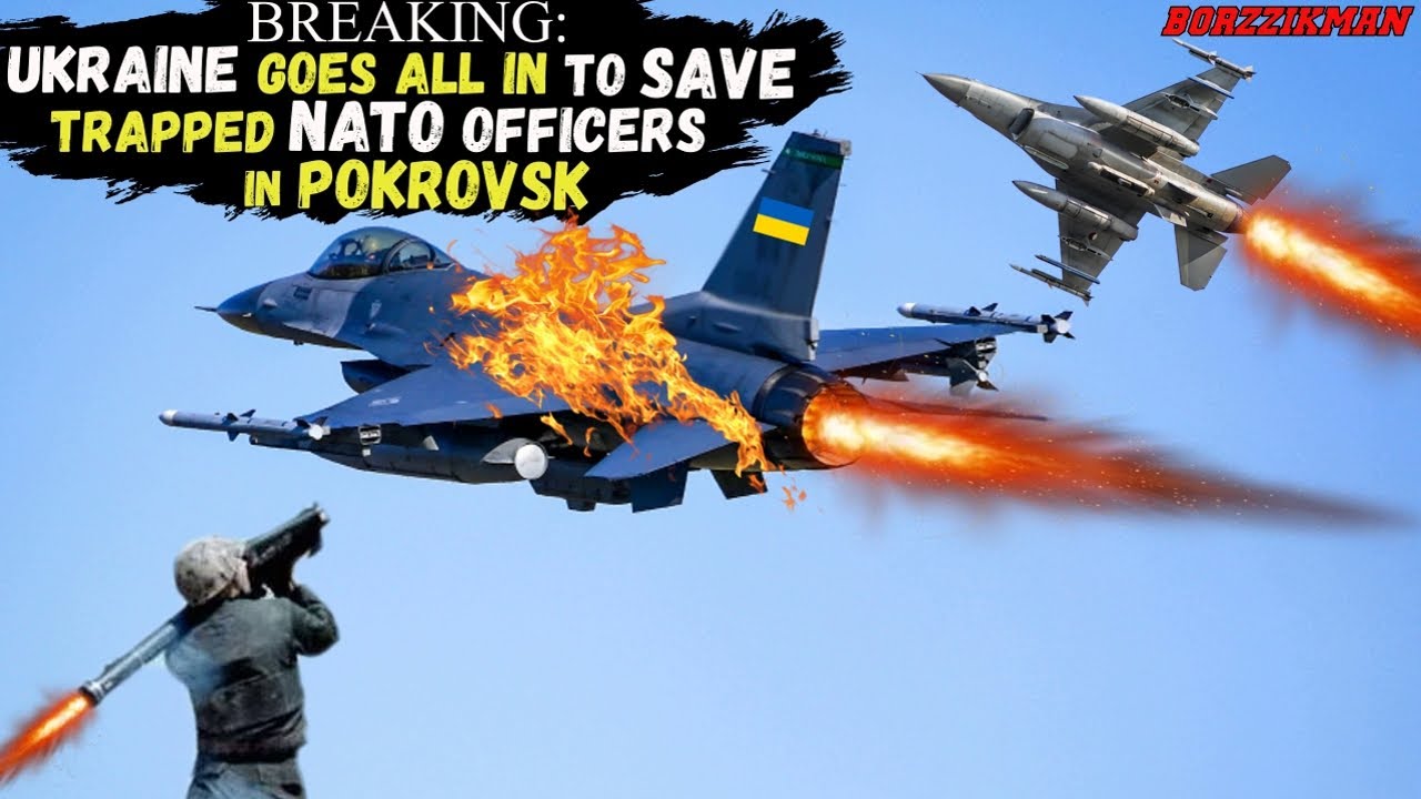 UKRAINE, using F-16 Fighters, Failed another Desperate Attempt to save Encircled NATO Officers