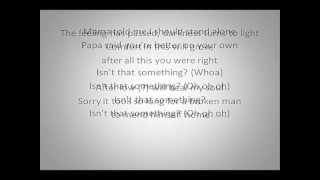 Ray Toro- Isn&#39;t That Something (Lyrics) (NEW SONG)