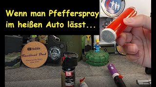 Kann Pfefferspray im heißen Auto explodieren? / Tränengas / Tierabwehrspray