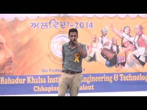 karanbir sandhu Put  Jattan de Live Performance Collage Level