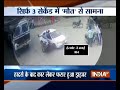 Watch: Car smashes into biker in Madhya Pradesh and then a miracle