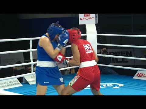 Kielce 2021 Semifinals (W75kg) THOKCHOM Sanamacha Chanu (IND) vs PARADA Daria (POL)