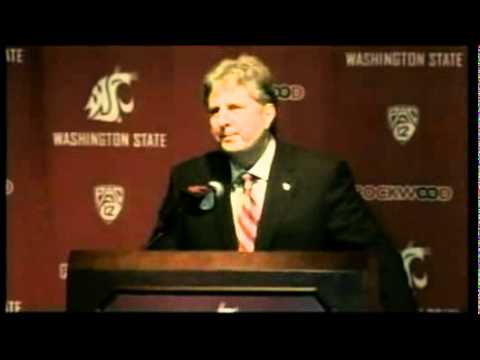 Coach Mike Leach introduced to Washington State University