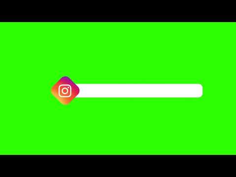 Instagram bell icon intro green screen without text