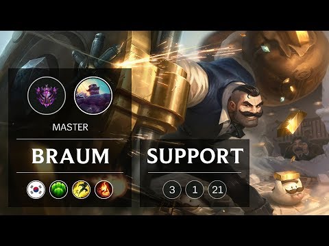 Braum Support vs Rakan - KR Master Patch 9.2