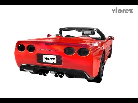 Vicrez Chevrolet Corvette C5 1997-2004 vz5 Style Polyurethane Rear Diffuser - vz100319