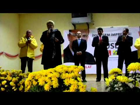 Tania Bogdan Vicepresedinte al CJ Galati la Mitinsgul USL Ivesti