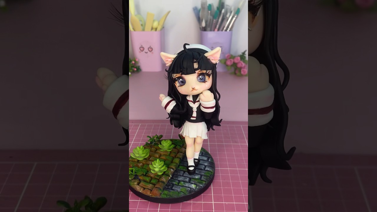 ✨Tomoyo ✨ #art #anime #artdaily #artist #clay #chibi #arte #kawaii #sakura