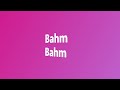 Nicki Minaj - Bahm Bahm (Official Instrumental Karaoke Version)